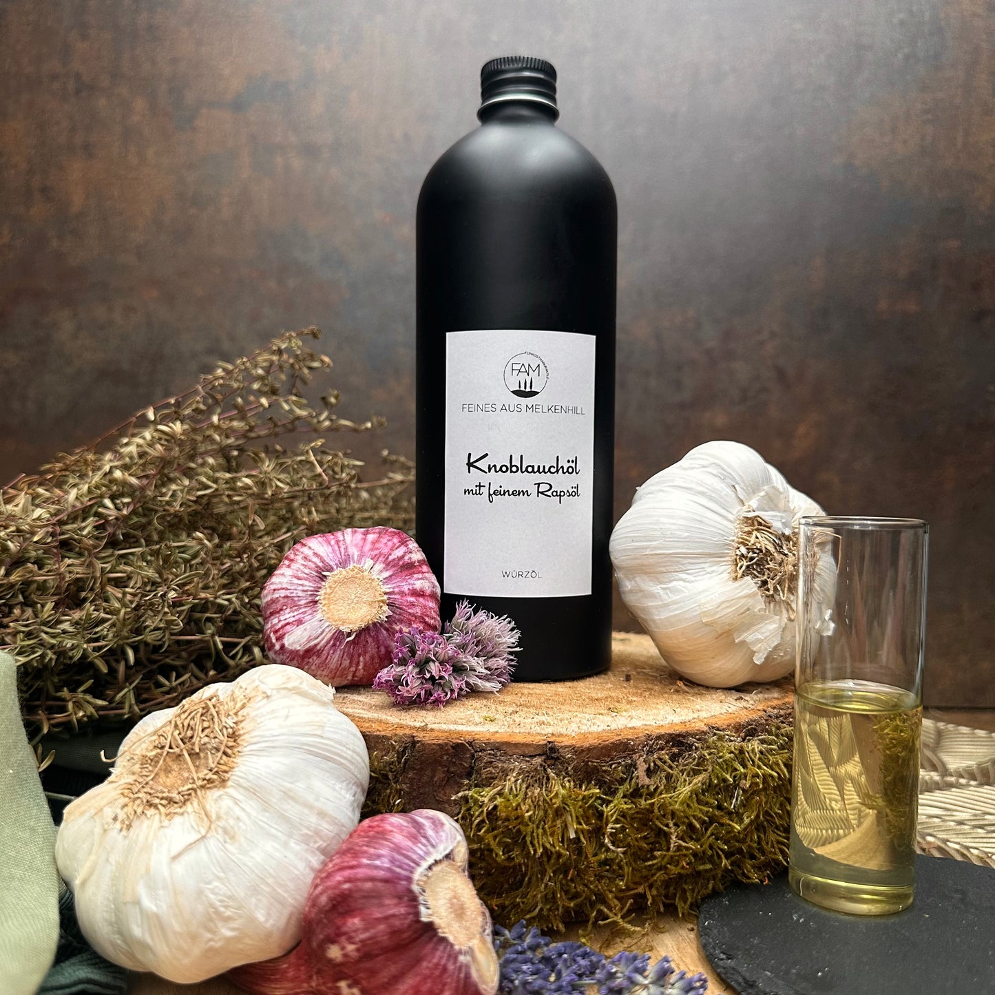 KNOBLAUCHÖL MIT FEINEM RAPSÖL